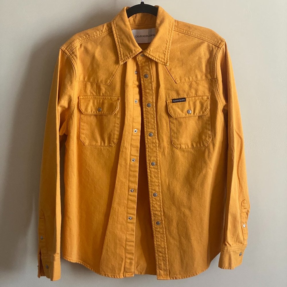 Calvin Klein Jeans Men's Denim Button Down Shirt